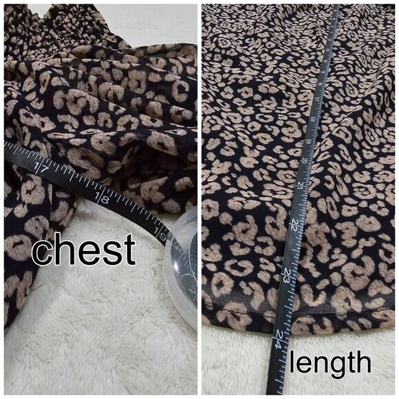 Rebecca Minkoff ✦ Smocked Off-Shoulder Top ✦ Sheer Overlay Floral Navy Tan Sz S - Picture 14 of 16